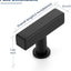 20 Manijas Acero Inox Negro Mate Tiradores Cajones 2"