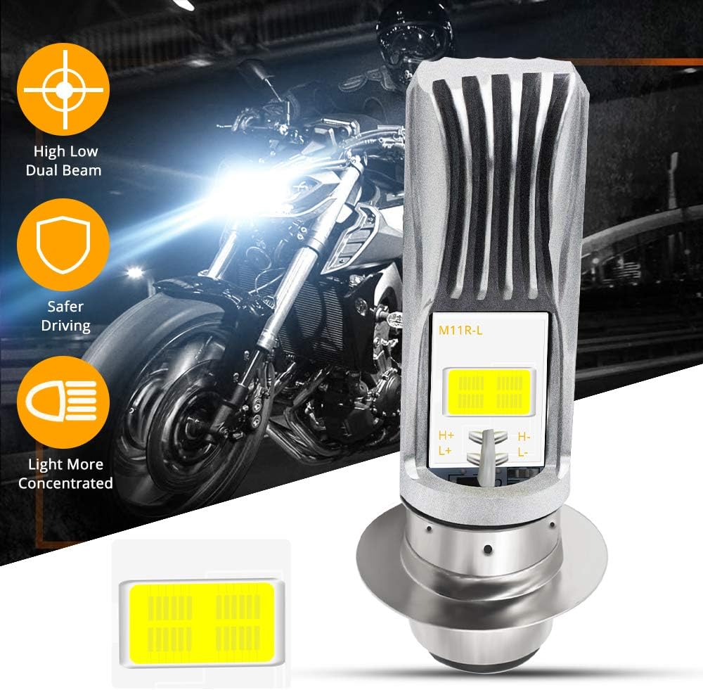 Bombilla LED P15D 1600lm 8W Xenón Blanco H6M