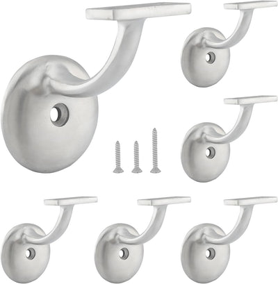 Soportes pasamanos níquel satinado pack 6