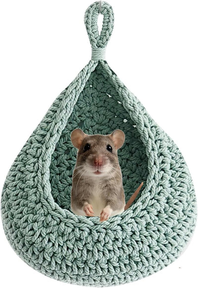Hamaca para ratas nido suave lavable verde