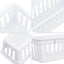 24 Pzas Bandejas Plástico 10.25x3.25" Apilables