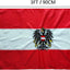 Bandera Austria 2x3ft cosida con grommets latón