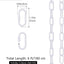 Cadena lámpara industrial 6ft ajustable metal 66lb