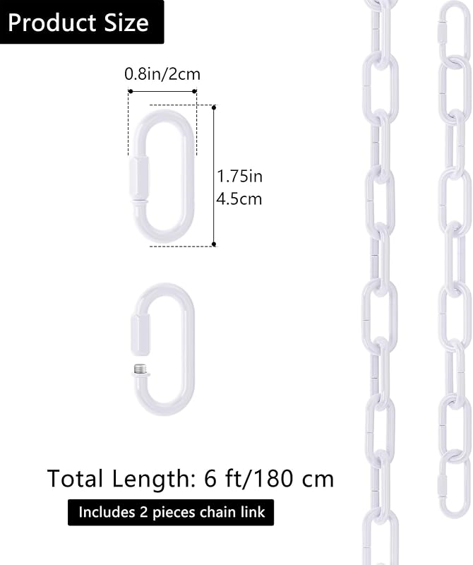 Cadena lámpara industrial 6ft ajustable metal 66lb