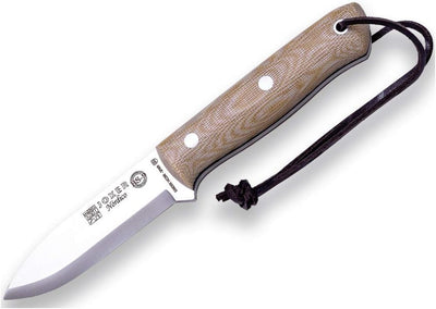 Cuchillo caza deportivo 115 hoja 3.94pulg funda cuero marrón