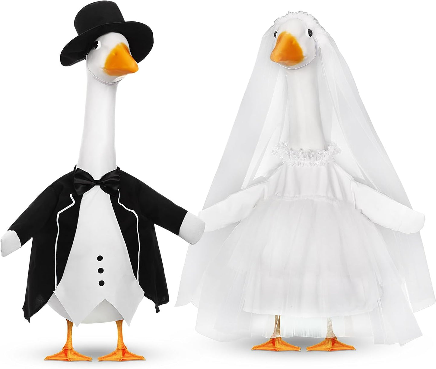 2 kits trajes ganso boda 23pulg estilo clásico