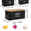 Set 3 latas almacenamiento papas cebolla acero inox