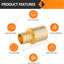 10 Accesorios PEX 1/2pulg Tubo Interior Cobre Engarce Latón
