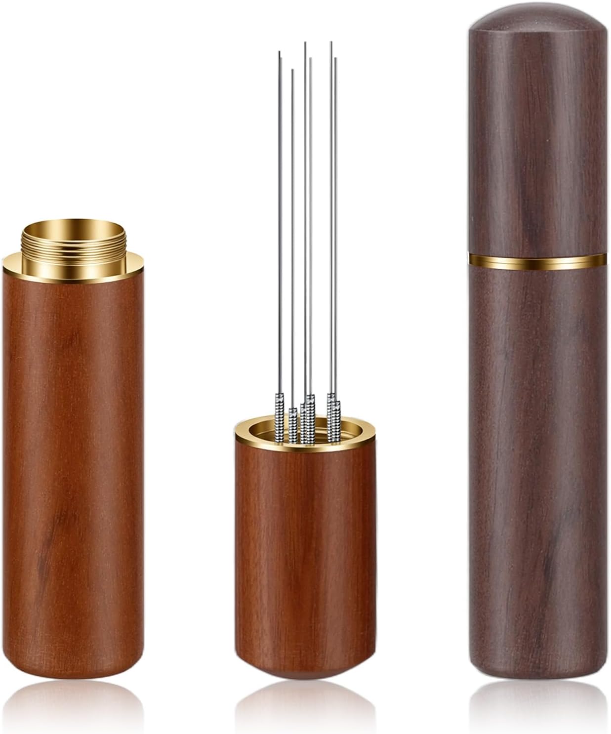 2 Herramientas Agitadoras Espresso Profesional de Madera