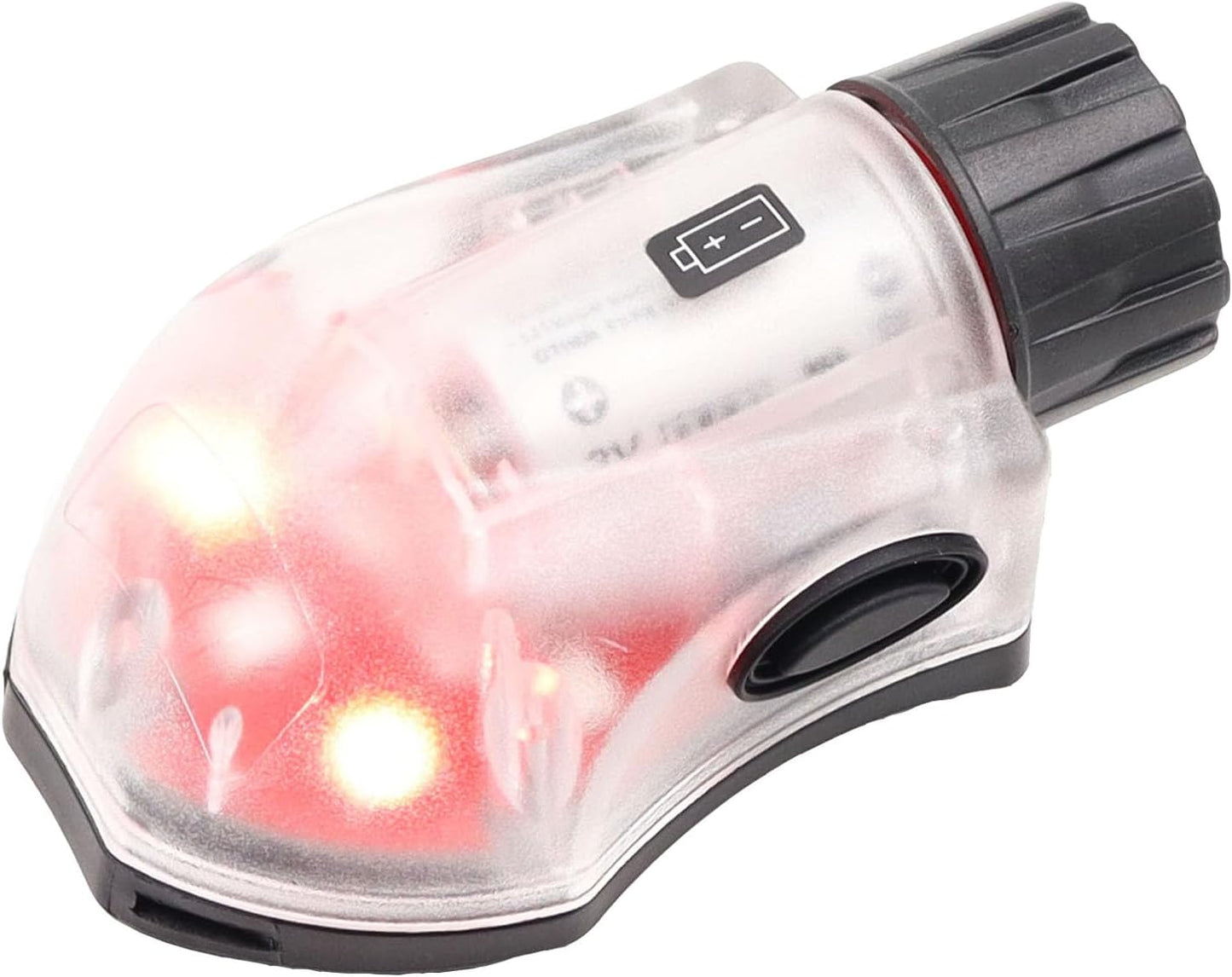 Luz táctica para casco con luz led y estroboscópica negro rojo