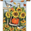 Bandera otoño 28x40pulg doble cara calabaza girasol
