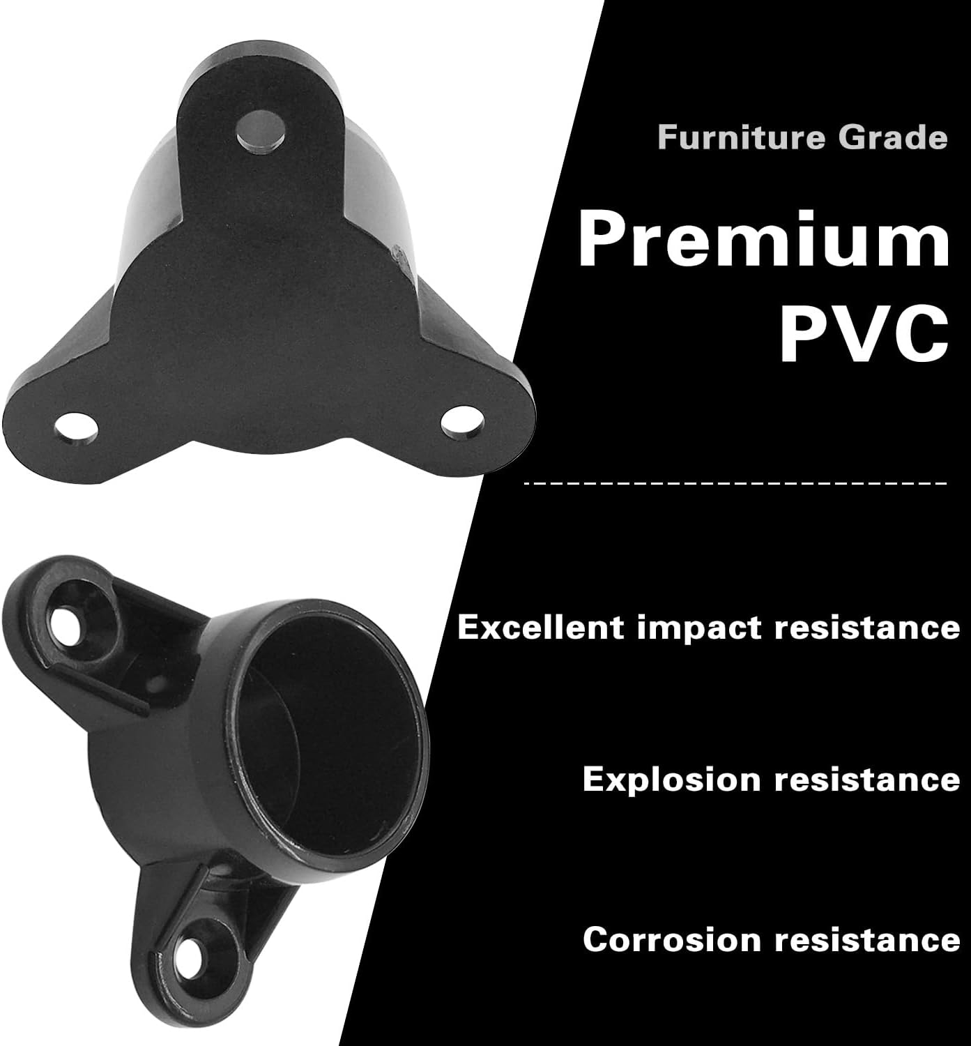 Soporte para patas de mesa PVC 3/4pulg grado 40