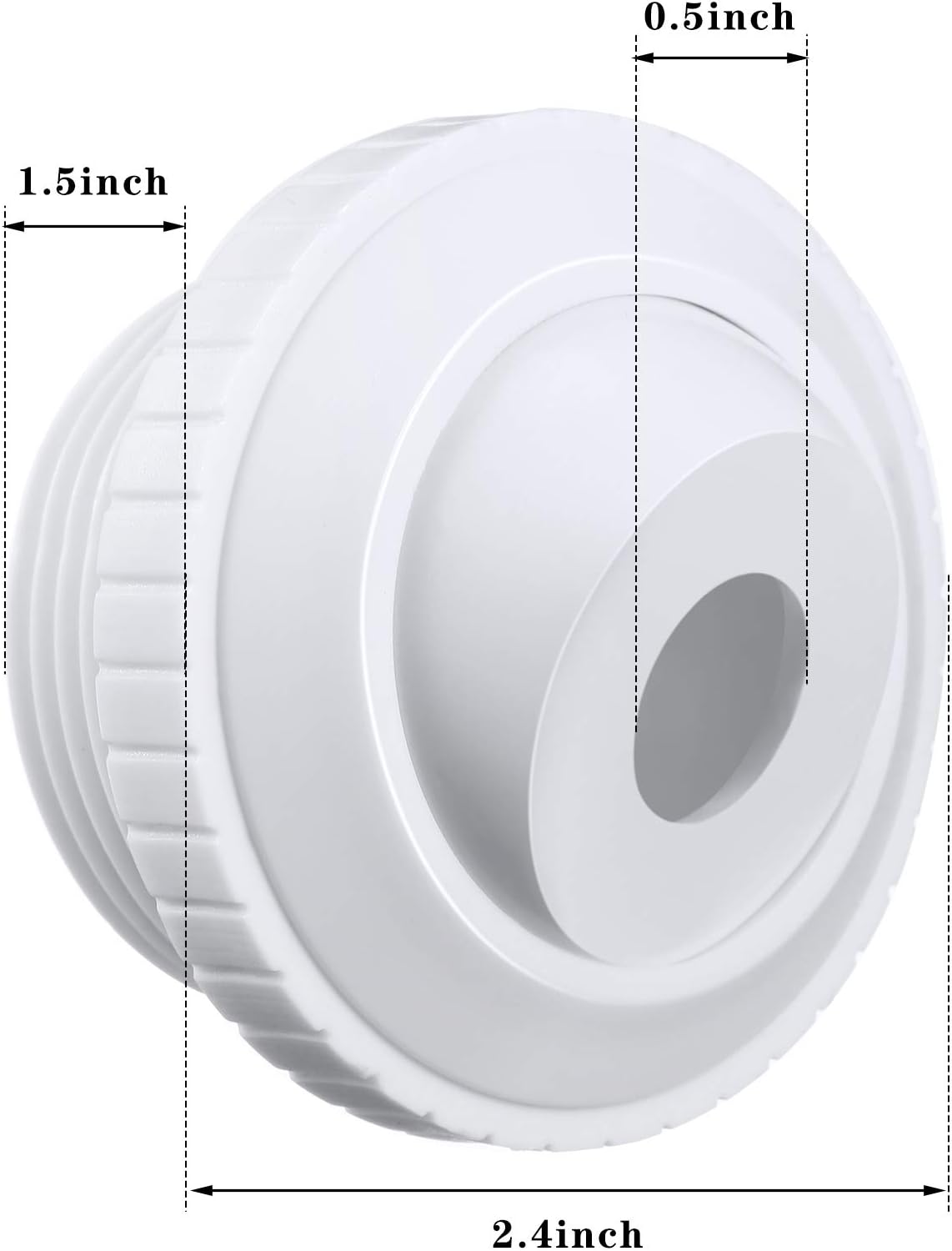 6 Boquillas Chorro Piscina 1/2" Rosca Mip 1-1/2"