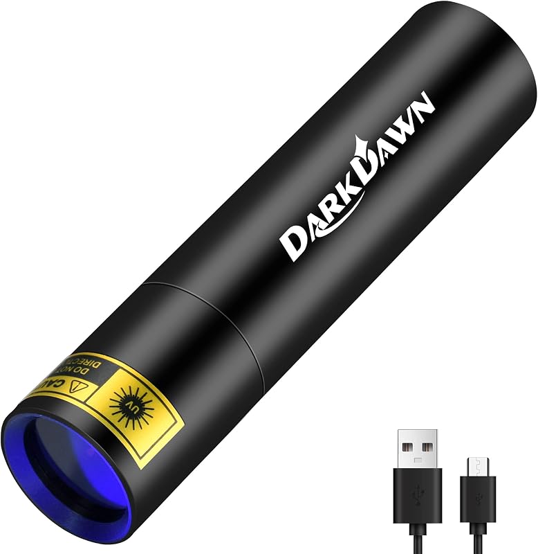 Linterna UV 365nm para detección de orina gato y vidrio uranium