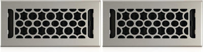 Registro piso panal níquel 4x10pulg set 2