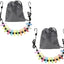 Tendedero retráctil para viajes con 12 clips pack 2