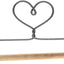 Corazón soporte clavijas manchadas 12"