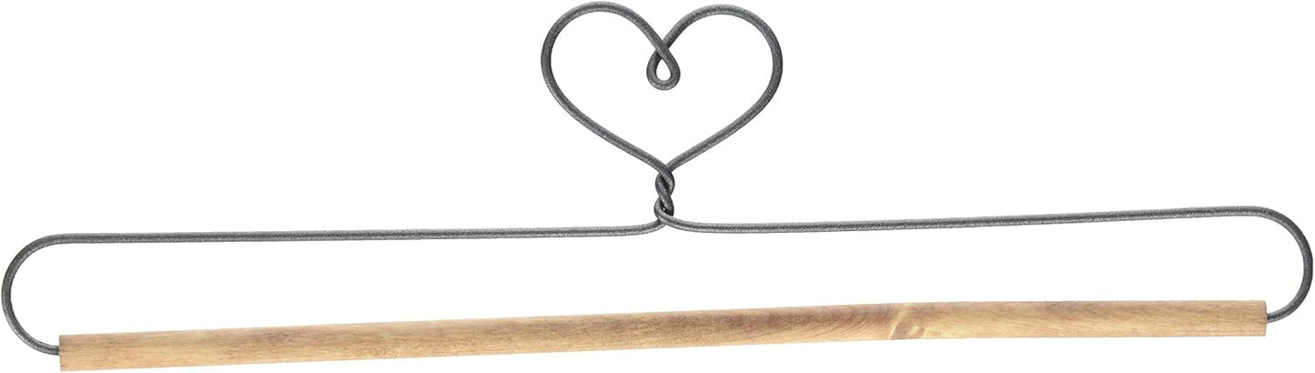 Corazón soporte clavijas manchadas 12"