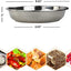 Set 4 platos llanos acero inox 18/10 8.65pulg