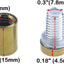 12 Pzas Soporte Acero Inox 1/2x3/4 Pulg para Letreros Pared