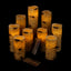 Set 9 velas LED cera real 4-9pulg control remoto 10 teclas