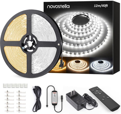 Tira Luces LED Blanca 40ft 1344LEDs 24V Control Remoto