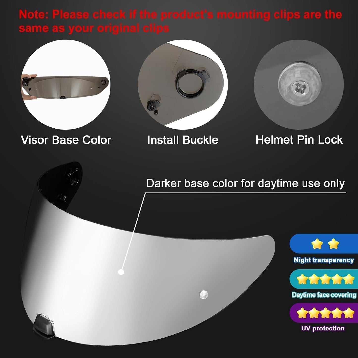 Visor para casco i10 HJ-31 i70 Plata