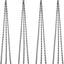 Cadena para colgar plantas 24" galvanizada 4 Uds negro