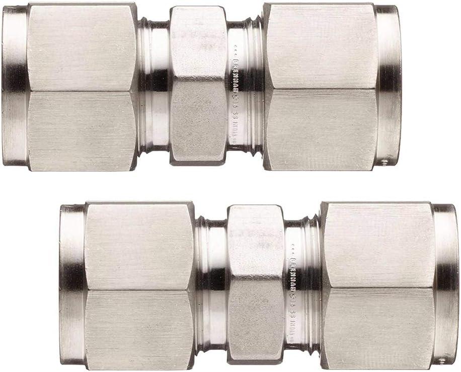 Tubo compresión aire acero inox 0.236pulg x 0.236pulg set 2