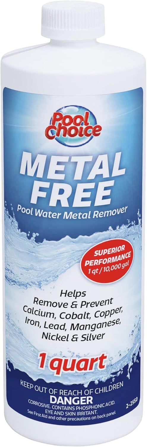 Removedor manchas piscina 1qt 4uds sin metal