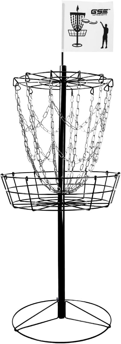 Cesta portátil golf disco 12/24 cadenas metal para exterior