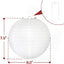 Faroles papel blanco 8pulg pack 10 decoración hogar boda