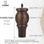 Patas madera muebles 5pulg set 4 con pernos M8