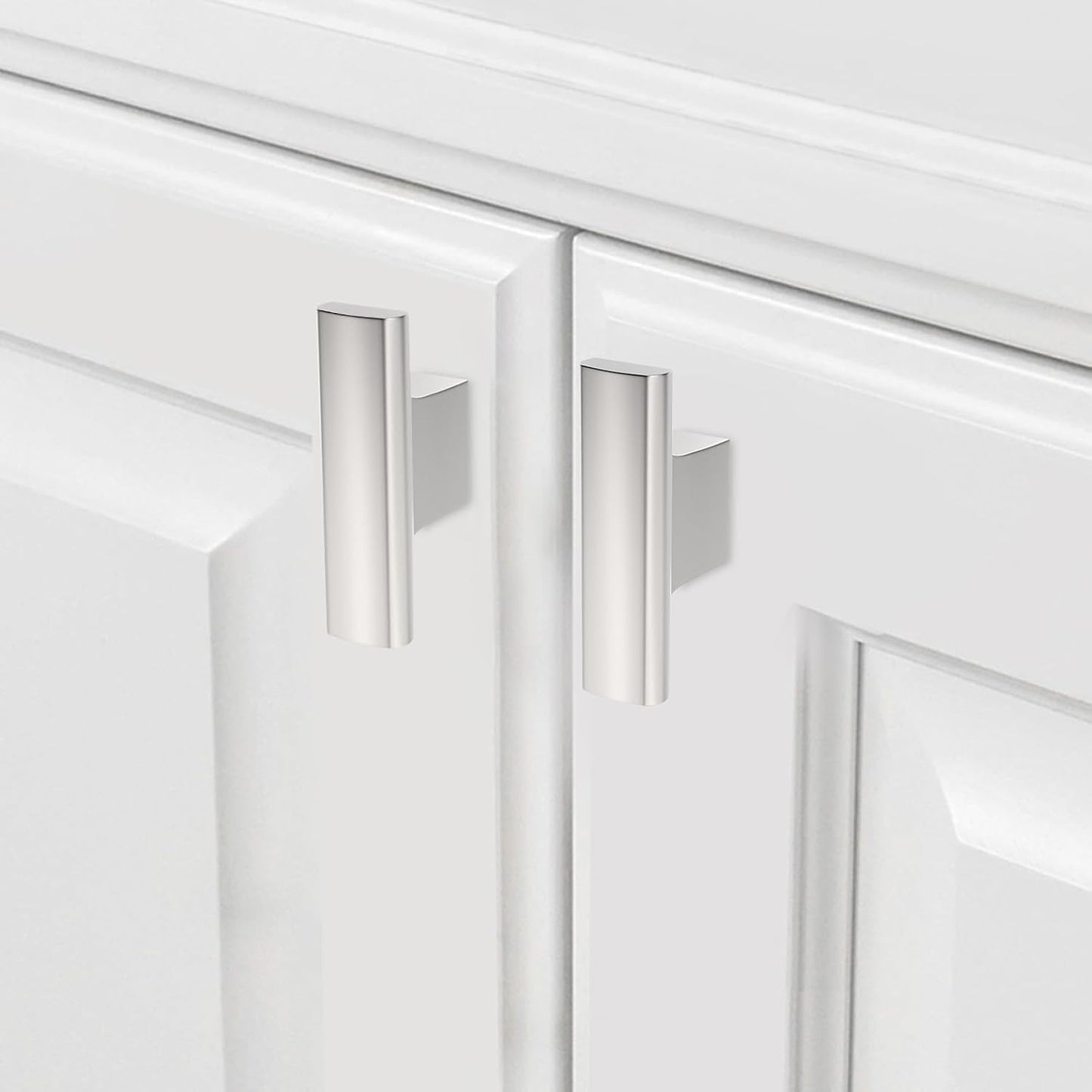 20 Manijas Níquel Satinado para Gabinete Cocina