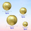 Linternas papel dorado 6-12pulg decoración hogar fiestas