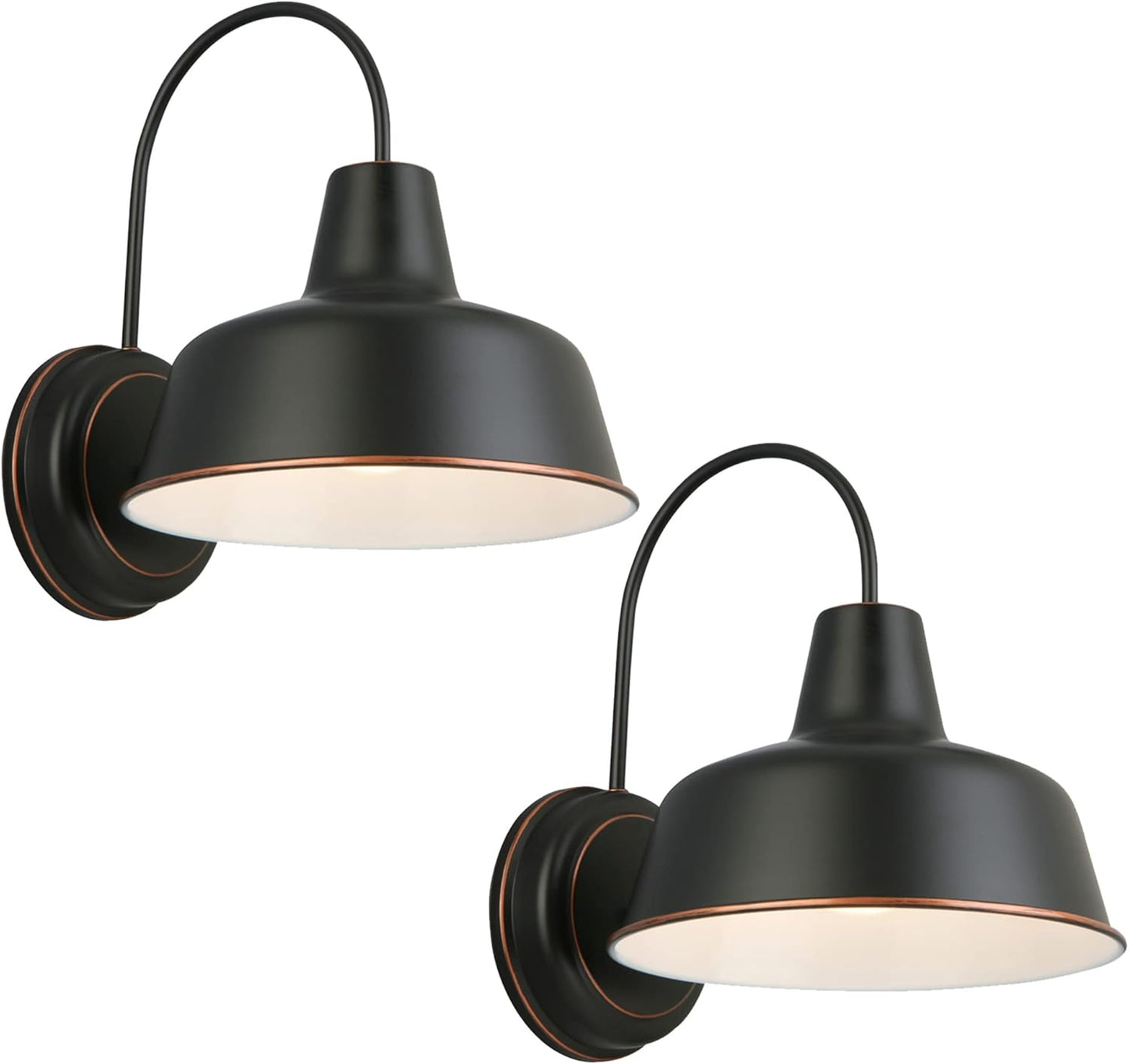 Lámpara pared bronce aceitado 8pulg pack 2