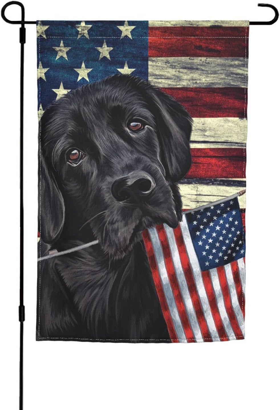 Bandera 4 de Julio doble cara 12x18" exterior