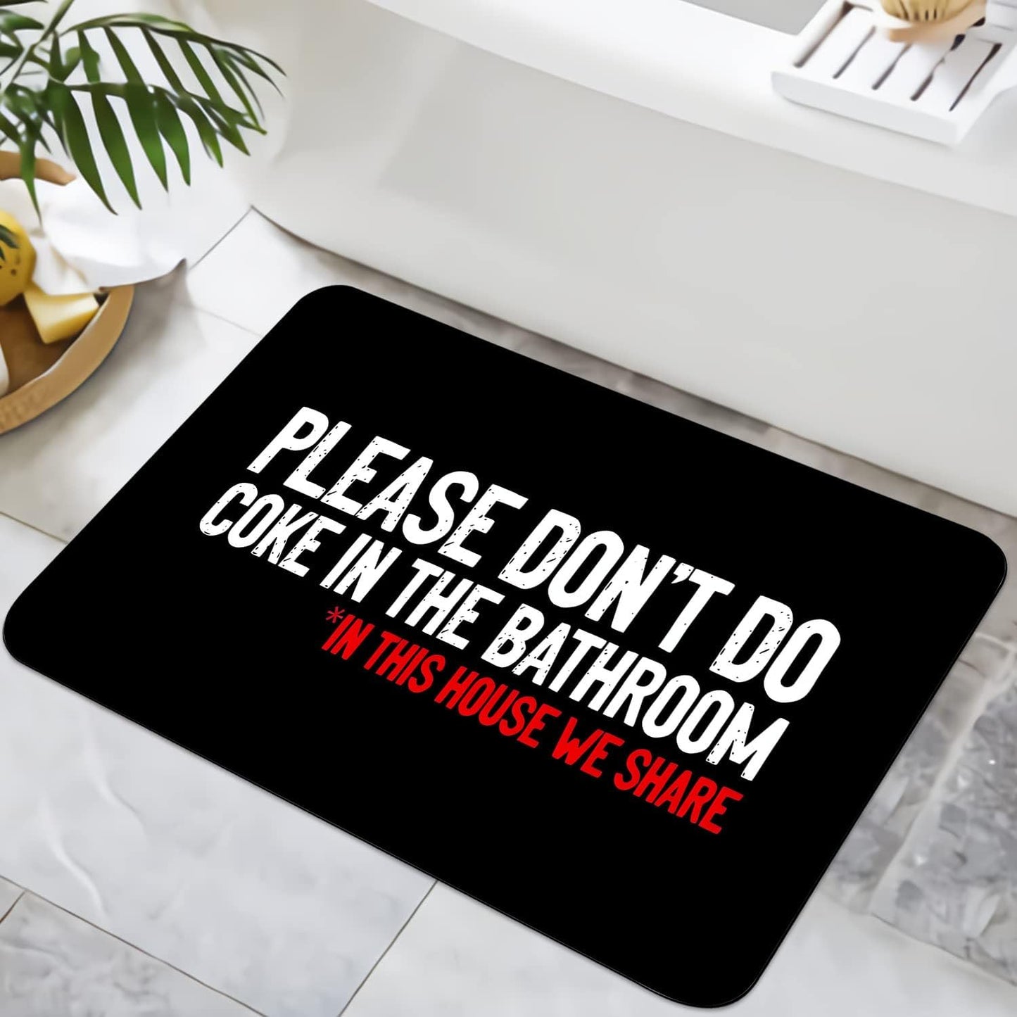 Tapete baño negro 16x24pulg antideslizante lavable