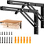 Soportes plegables pared mesa 14" set 4 acero inox