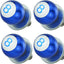Kit 4 S de 8 bolas para marco matrícula automóvil azul