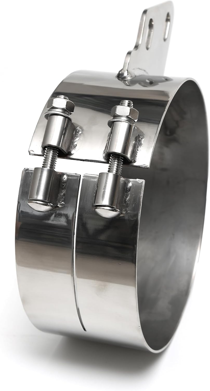 Abrazaderas escape acero inox 7"