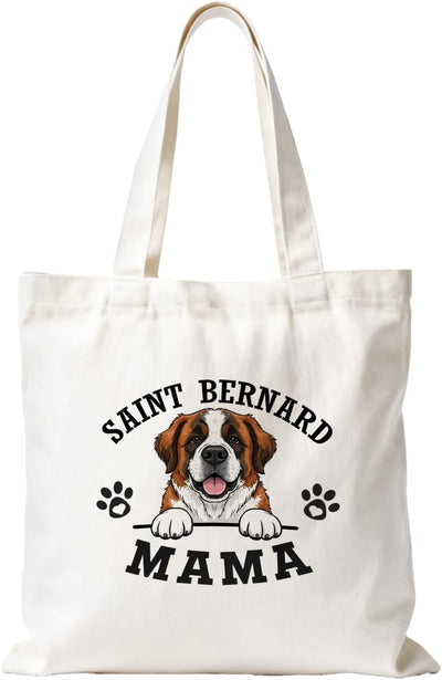 Bolso de tela para mamá amante de perros Saint Bernard