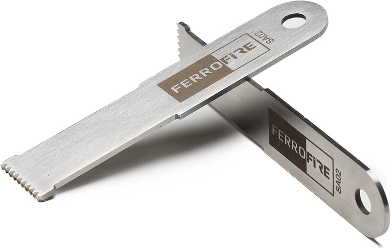 Rascador varilla ferro dentada acero aleación carbono chispas set 2
