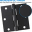30 Bisagras Negras Mate 3.5pulg para Puerta Interior