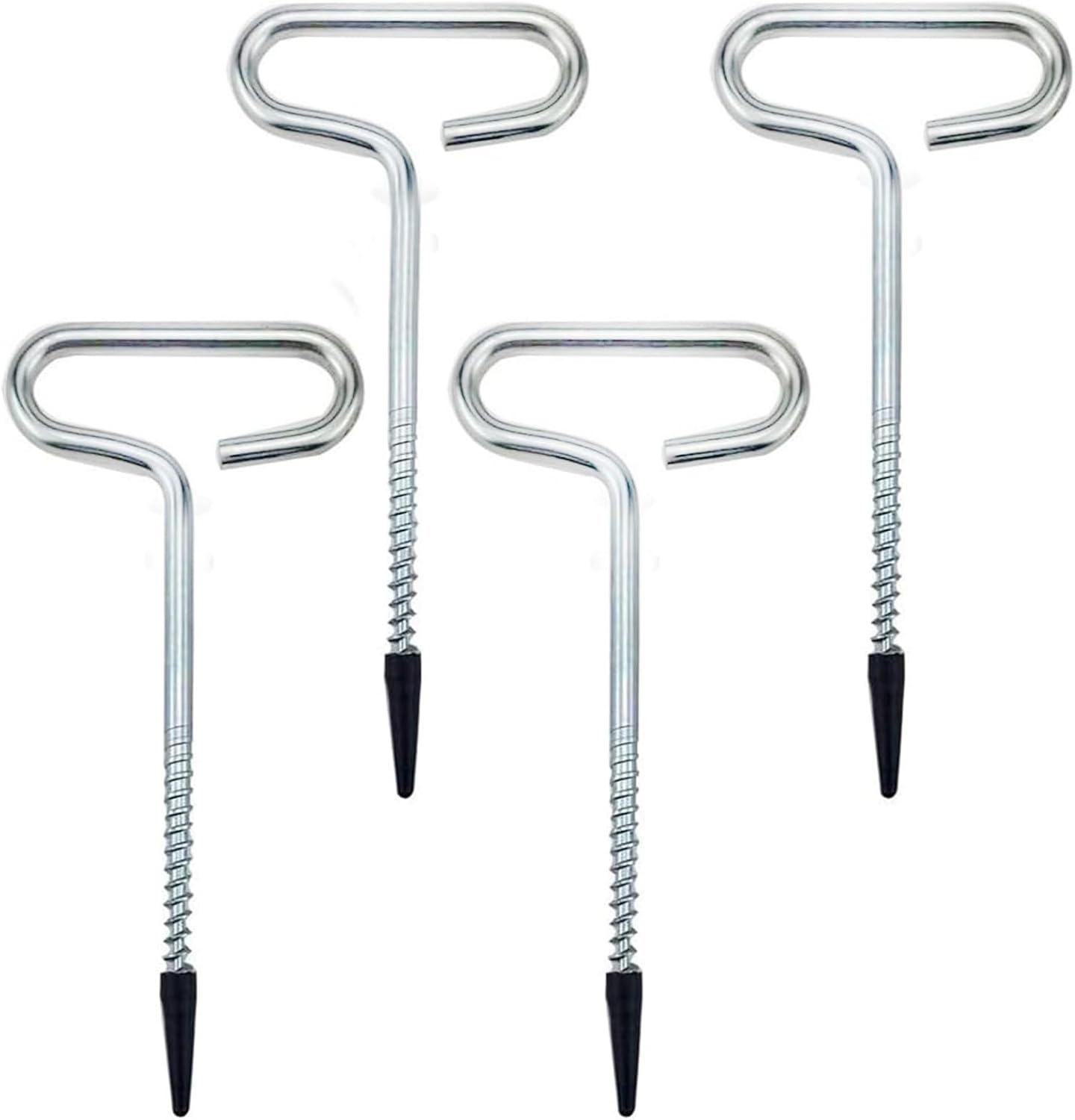 4 Estacas Tienda Resistentes 7.1pulg Clavija Roscada