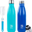 2 Botellas Agua Aisladas Acero Inox 17oz Doble Pared