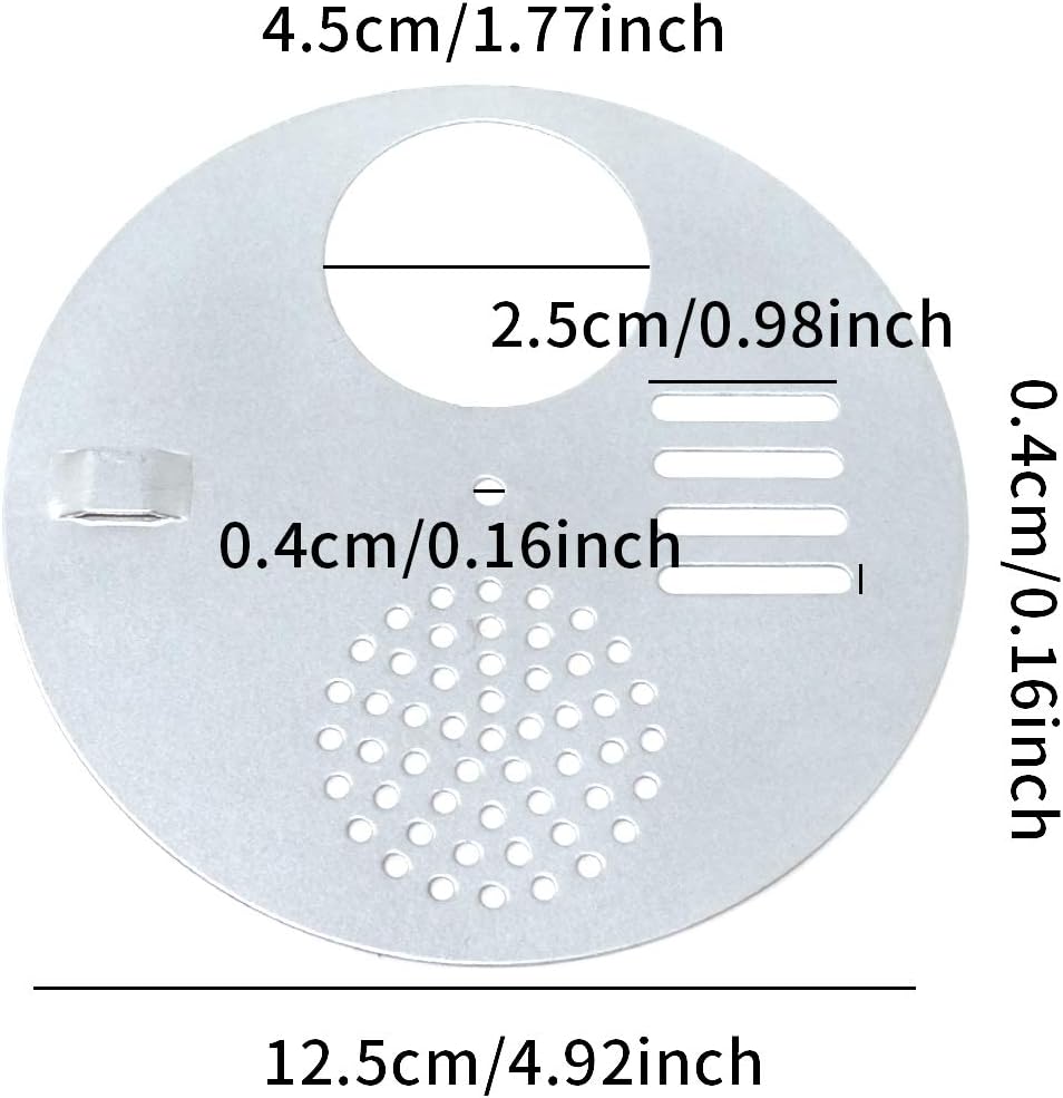 4 Pzas Discos Entrada Colmena Metal 4.9"