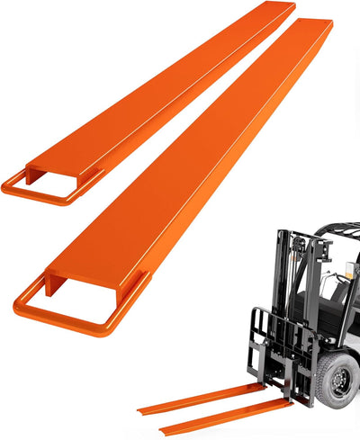 Extensión horquilla palet 4.5x96pulg acero resistente 1 par naranja