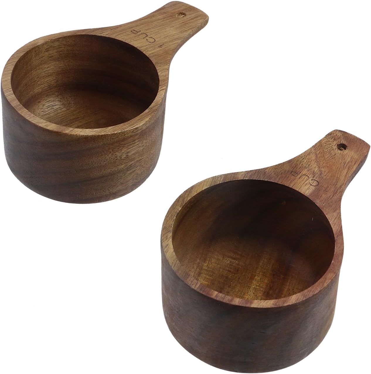 Cuchara medidora madera 2uds 1taza utensilios cocina