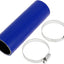 Manguera silicona refrigerante 42mm azul negro con abrazaderas